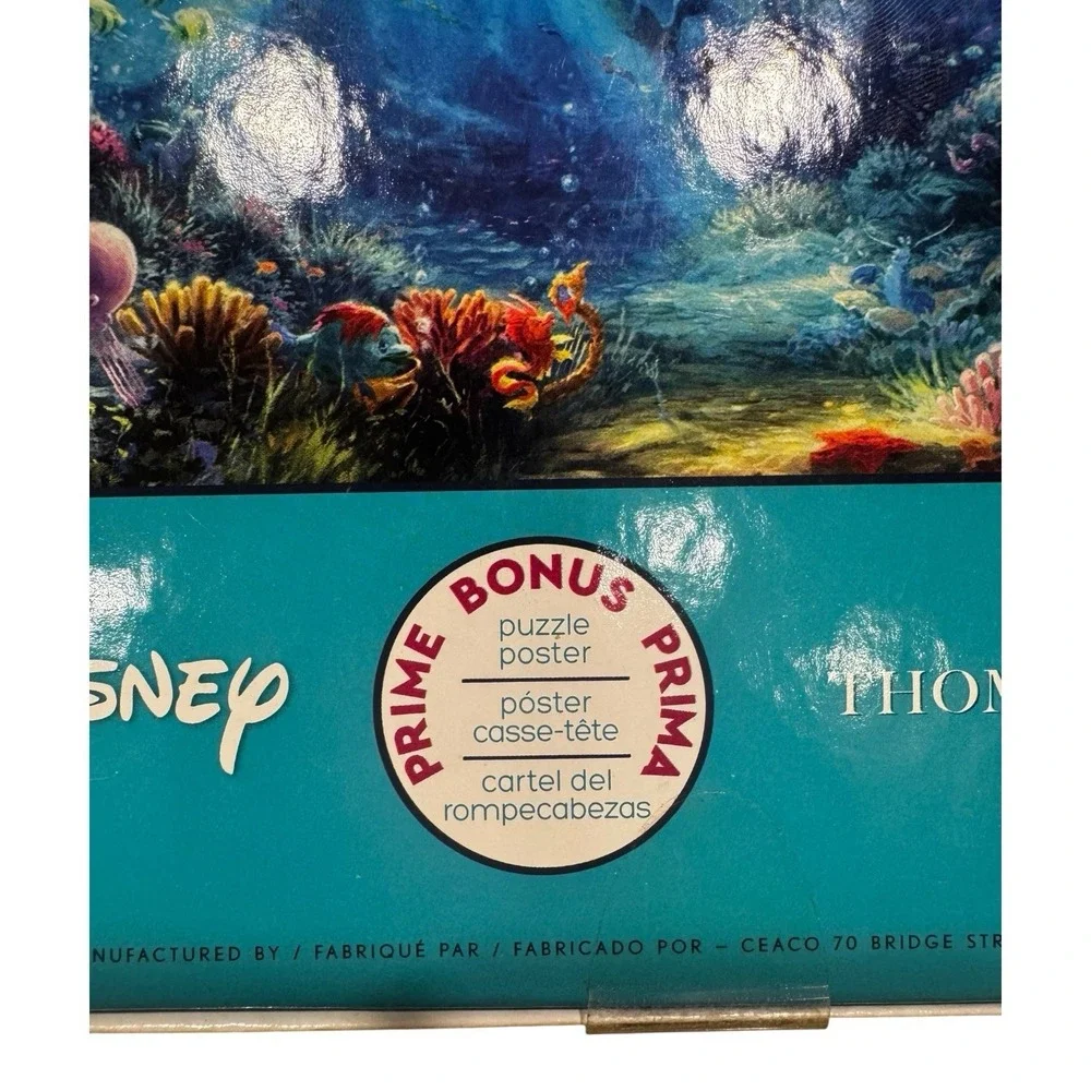 Disney Thomas Kinkade Puzzle The Little Mermaid 750‎ Pieces Ariel Eric Sealed